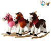 Electric wooden rocking horse 3 colors With battery Wooden horse Music 【English Packaging】_201278904_1_m