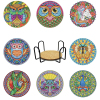 8PCS Diamond Painting Coasters,Multiple styles,Plastic【English Packaging】_201368293