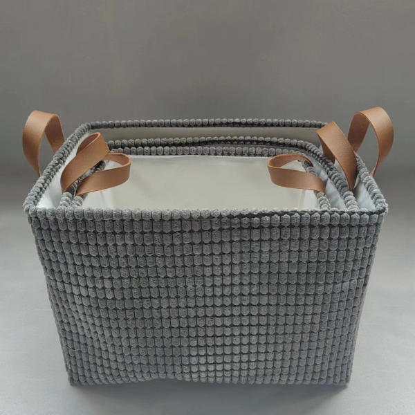 Fabric dirty clothes basket, folding storage basket, laundry basket, monochrome cleaning package [no text packaging]