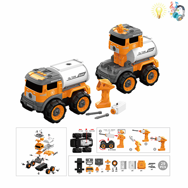 take-apart truck set