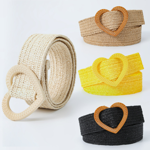 Love Buckle Braided Belt