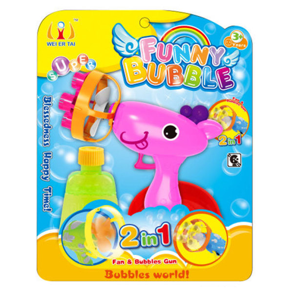 fan&bubble gun set