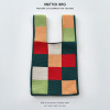 Knit Reversible Pattern Tote Bag,Green,one colour only【Packaging without Words】_P02714462_7_m