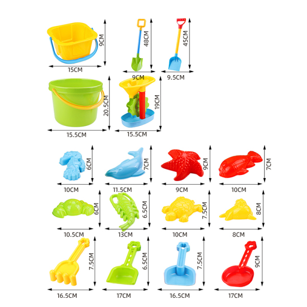 Детские пляжные игрушечные костюмы, детские игры, песочные часы, песочные часы, лопата, пляжное ведро, инструменты.