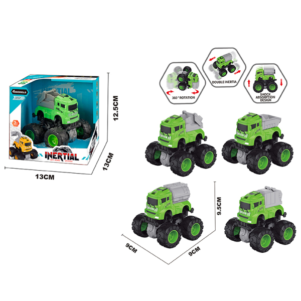 4-Style Dual Inertia Stunt Vehicle