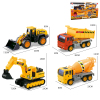 4 Zhuang construction vehicles,Inertia,Non-transparent wheels,Plastic【English Packaging】_200856315