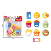 10 (pcs) Cartoon puzzle soothing baby gum toy set,Plastic【English Packaging】_201852674