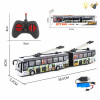 Dual section UV printing bus with USB cable Remote Control 1:32 4 directions Lights Remote controller excludes batteries,toy includes batteries Plastic【English Packaging】_201259379