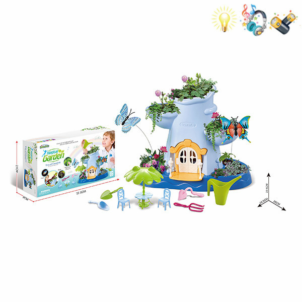 magical cottage set Lights Music IC without language With battery Plastic【English Packaging】_200532193_hd