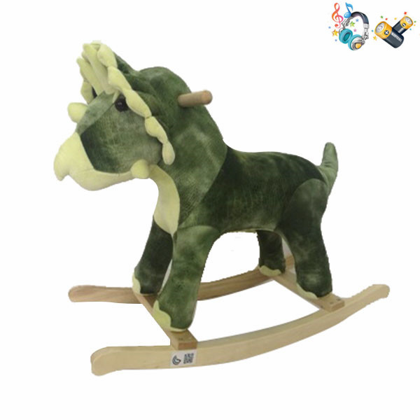 Electric wooden rocking horse