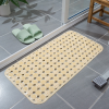 Transparent Rectangular Brushed Stone Bathroom Non-Slip Mat,one colour only,Plastic【Packaging without Words】_P02908456_4_m