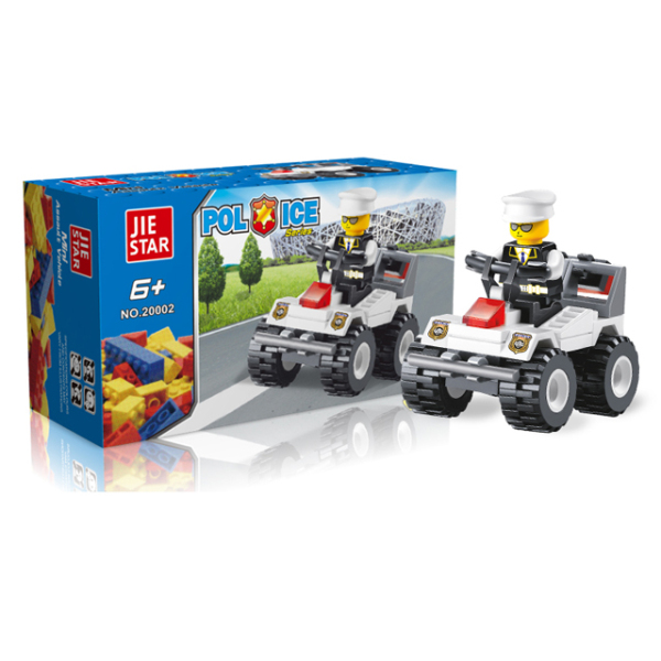 42pcs Police Building Blocks - Полицейский штурмовик пластик【Упаковка на английском языке】_100723789_hd