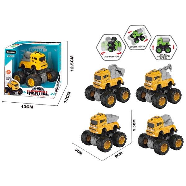 4-Style Dual Inertia Stunt Vehicle