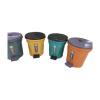 PP trash can,Mix color,Plastic【Packaging without Words】_201391233