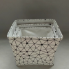 Line patterned fabric dirty clothes basket folding storage basket laundry basket 【 35 * 25 * 30CM 】,one colour only,Textile【Packaging without Words】_201897577