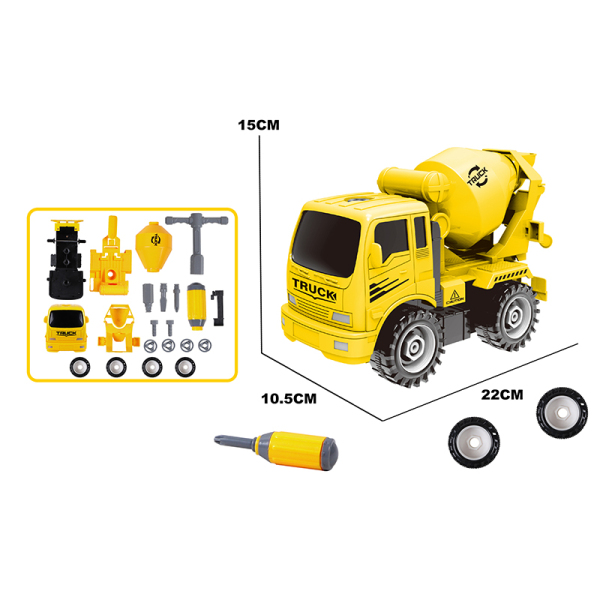 DIY disassembly and assembly engineering vehicle combination