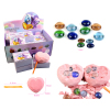 12PCS DIY Archaeological Dig Peach Heart Treasure Gems,Gypsum【English Packaging】_201675966_1_m