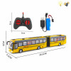 Double bus school bus with USB cable Remote Control 1:32 4 directions Lights Remote controller excludes batteries,toy includes batteries Plastic【English Packaging】_P02417471_6_m