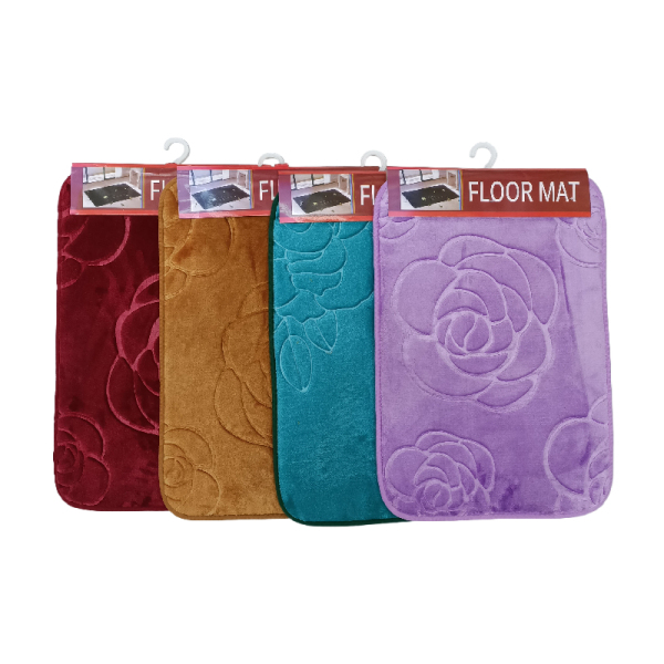 Facecloth embossed roses floor cushion point plastic bottom Mixed colors [no text packaging