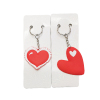 12PCS Single Sided Soft Rubber Peach Heart Keychain,Multiple styles,Plastic【Packaging without Words】_P02554656_4_m