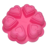 Six Love Cake Mould,Mix color,Silica gel【English Packaging】_201396577