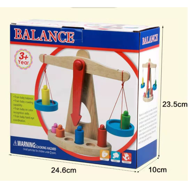 8251 Весы,Малышковый дизайн,Только один вид,дерево【Упаковка на английском языке】_201630287_hd