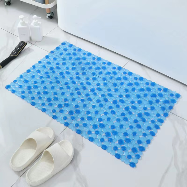 Translucent Two Color Stone Bathroom Non-Slip Mat,one colour only,Plastic【Packaging without Words】_201759338_hd