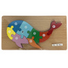 Wooden whale puzzle board wood【Packaging without Words】_201292708