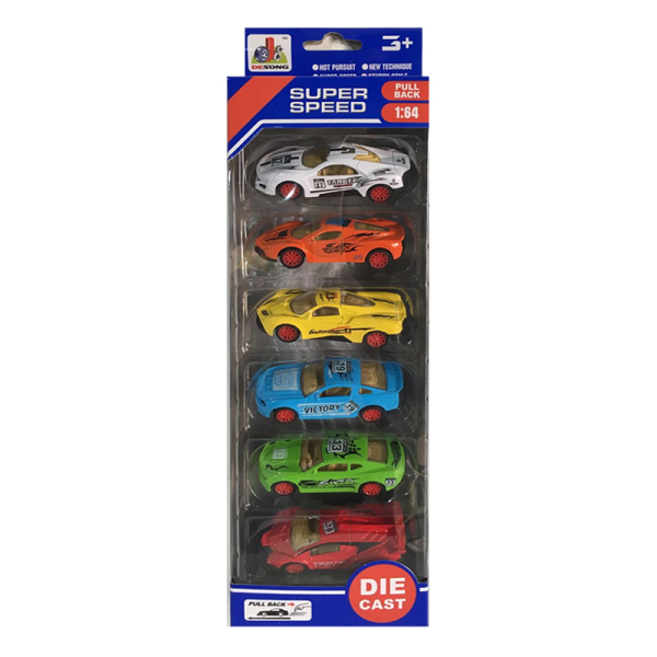 6pcs alloy car