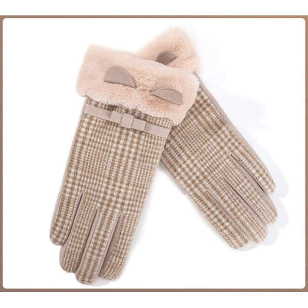 Plush Gloves Touchscreen Windproof Gloves