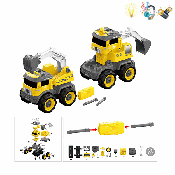 take-apart truck set