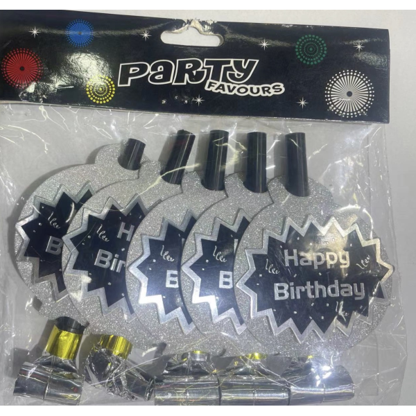 5PCS Foil Sticker Patch Birthday Blow Up Cage,Mix color,paper【English Packaging】_201563132_hd