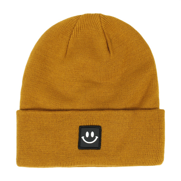 Adult smiley face flat needle hat/smiley face hat