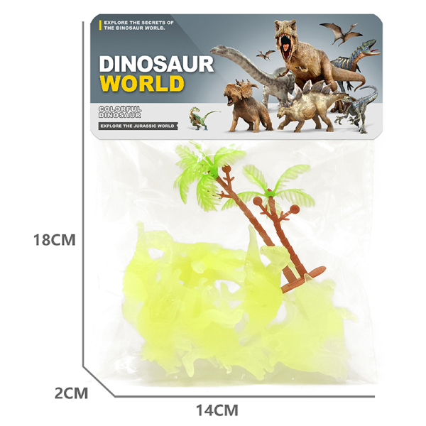 12 (pcs) solid small dinosaurs