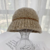 Looped Colorblocked Trimmed Woolen Hat,Women,56-60CM,Winter Hat,30% wool,70%acrylic【Packaging without Words】_P02680211_3_m