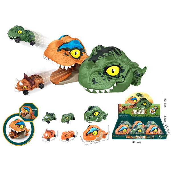 Dinosaur car set in 2 colors