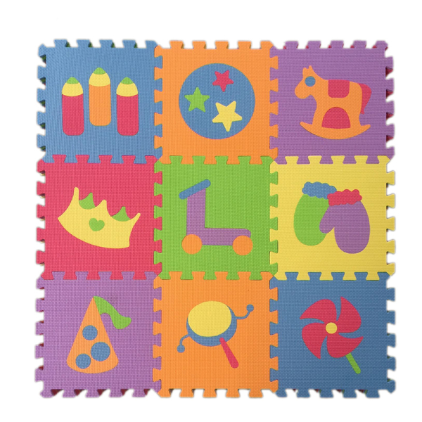 9 pieces of EVA puzzle floor mats