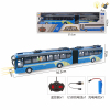 Double section bus with USB charging cable in blue Remote Control 1:32 4 directions Lights Remote controller excludes batteries,toy includes batteries Plastic【English Packaging】_201318905