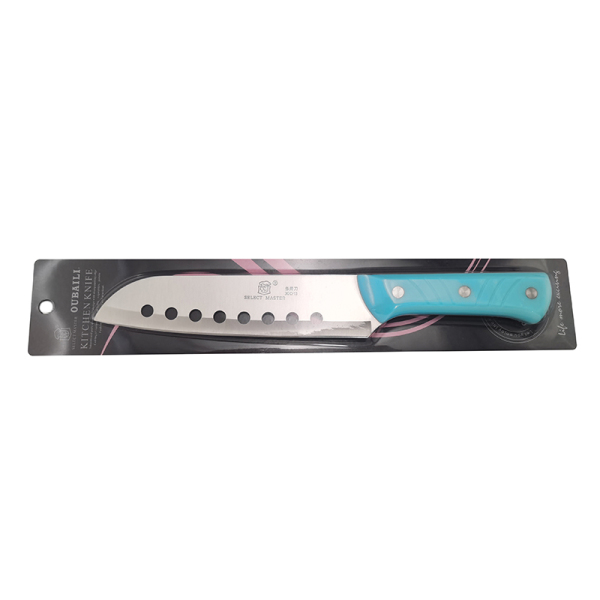 Chef's knife with plastic handle and holes Kitchen knife