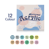 Morandi Acrylic Pencils 12 Colors,Mix color,Plastic【English Packaging】_P02910850_2_m