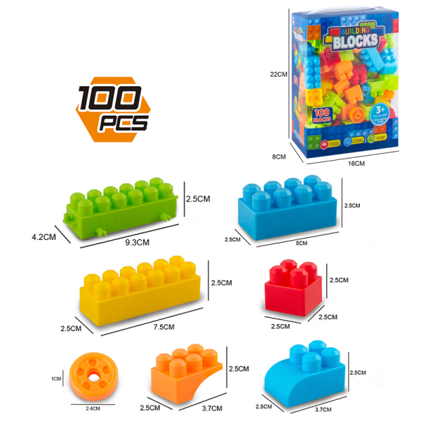 100(pcs)Block Sets,Plastic【English Packaging】_201754277_hd