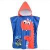 Cartoon red dinosaur children's bath towel soft quick-drying cape microfiber hooded bathrobe [60 * 120CM].,one colour only,Plush【Packaging without Words】_201741279