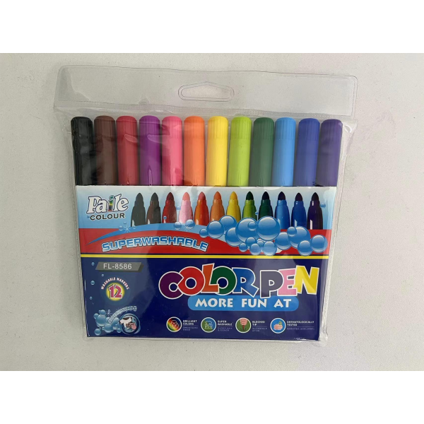 12 color watercolor pen (super washable) 【 14cm 】