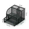 Desktop 4-compartment organizer (no box),one colour only,Metal【English Packaging】_P02697039_3_m