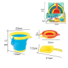 2,5 л многофункциональный открытый складной пляж круглый ведро,пластик【Упаковка на английском языке】_200769689