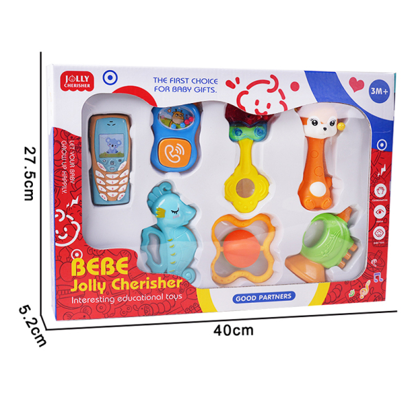 Cartoon puzzle soothing baby gum toys