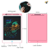 Pink 8.5 inch monochrome LCD writing board with screen lock Fluorescent screen With battery One side WordPad Plastic【English Packaging】_P02319422_4_m