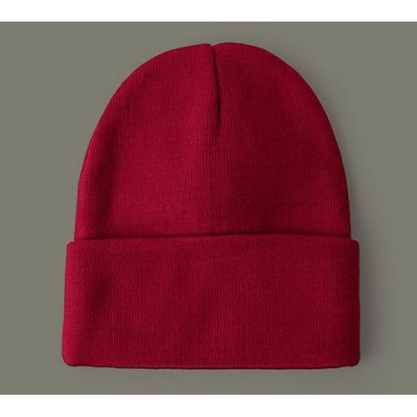 Simple knit cap in solid color,Unisex,56-60CM,Winter Hat,100% acrylic【Packaging without Words】_201571191_hd