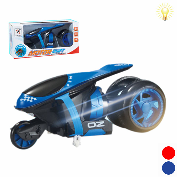 motorcycle Remote Control Drift Two-wheel 4 directions Lights Non-transparent wheels Plastic【English Packaging】_200259402_hd