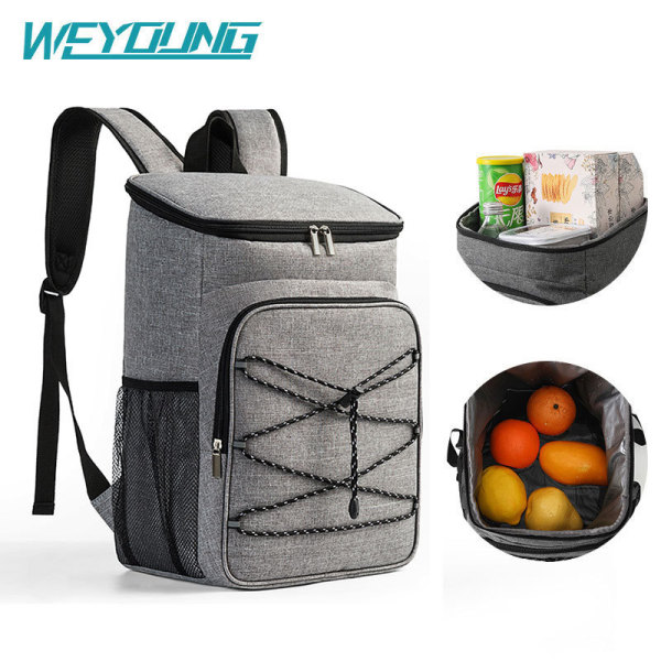 Picnic Backpack Double Shoulder Insulated Bag Outdoor Ice Bag,Mix color,Mix color,Textile【Packaging without Words】_201712002_hd